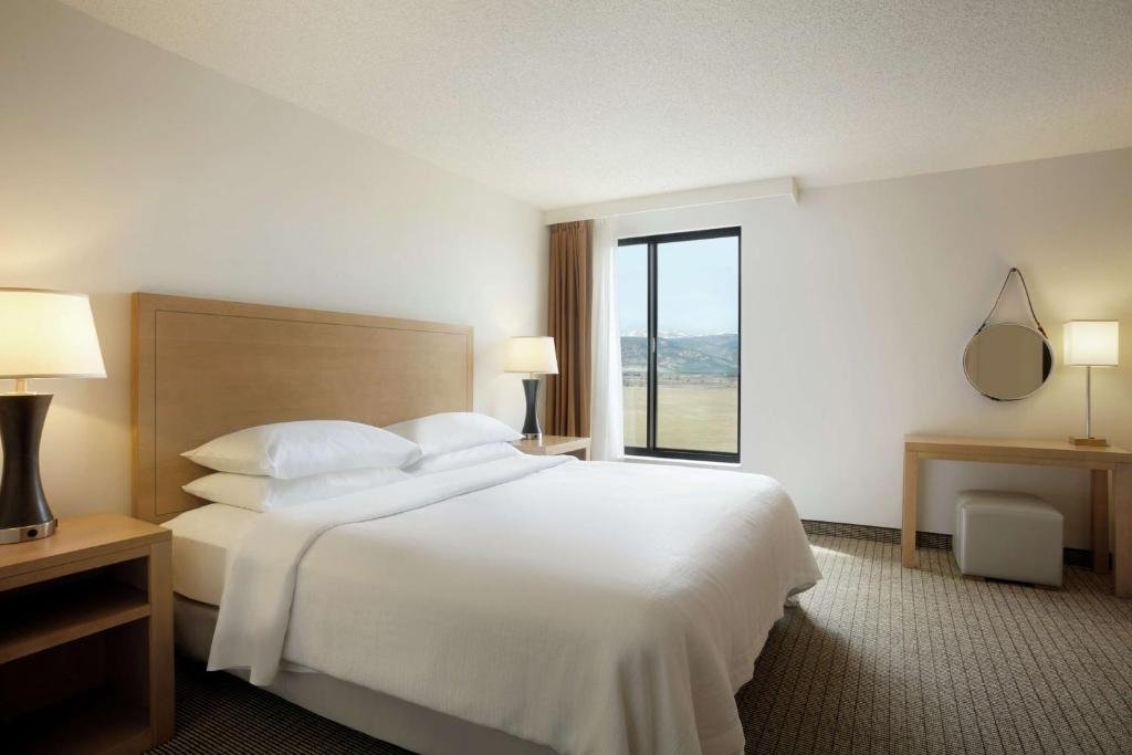 Embassy Suites by Hilton Denver International Airport bedroom with window